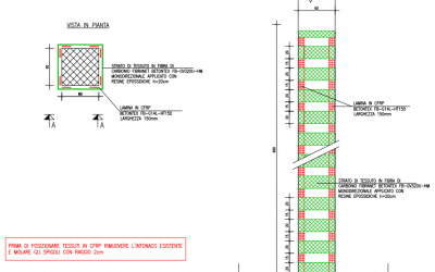 Miglioramento Sismico FRP su capannone industriale